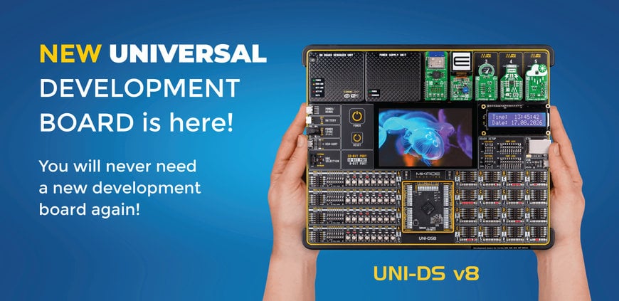 Universal development board enables choice of MCU and peripherals, plus remote access programming and debug